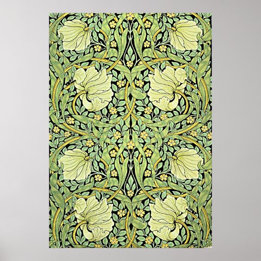 Poster Pimpernel (vert) de William Morris, (Devant)