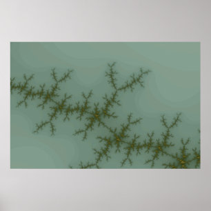Poster Pin à Neige - Art Fractal