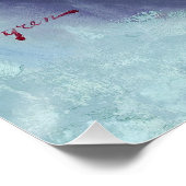 Poster Pin de beauté à tête rouge vers le haut (Coin)