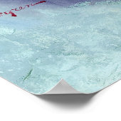 Poster Pin de beauté à tête rouge vers le haut (Coin)