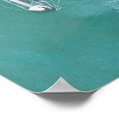 Poster Pin du patient de la tête rouge vers le haut (Coin)