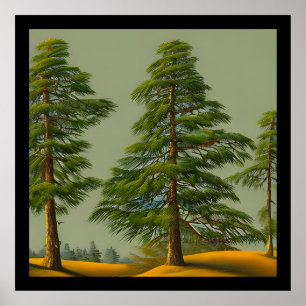 Poster Pin nordique Abstrait