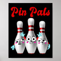 Pin Pals Chemise De Bowling Cute Pour Hommes Femme