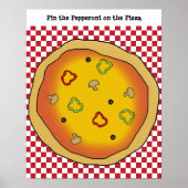 Poster Pin the Pepperoni on the Pizza Game (Devant)