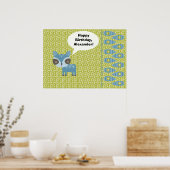 Poster Pin the Tail on Raccoon Party Jeu (Cuisine)