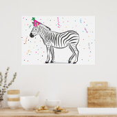 Poster Pin the Tail on the Zebra (24x36) (Cuisine)