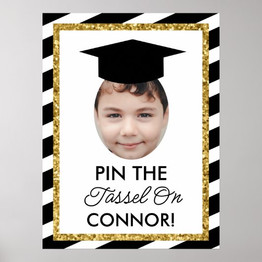 Poster Pin the Tassel on the Grad Photo Game (Devant)