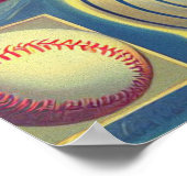 Poster Pin-up de baseball vintage (Coin)