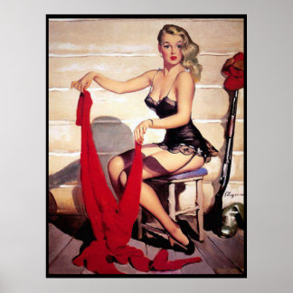 Poster Pin Up fille