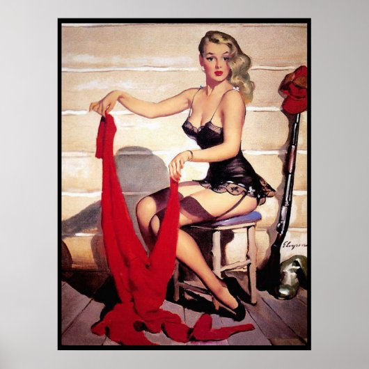 Poster Pin Up fille (Devant)