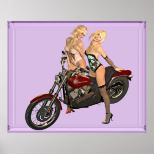 Poster Pin-up moker filles