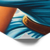 Poster Pin-up rétro Far West (Coin)