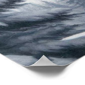 Poster Pin-up ski hiver vintage (Coin)