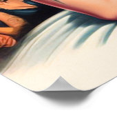 Poster Pin-up Vintage Tatouée (Coin)
