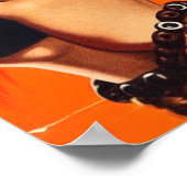 Poster Pin-up Western Vintage (Coin)