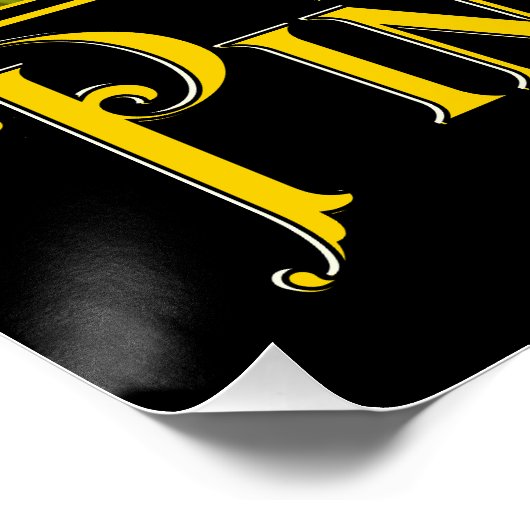 Poster Pina Colada Art Nouveau (Coin)