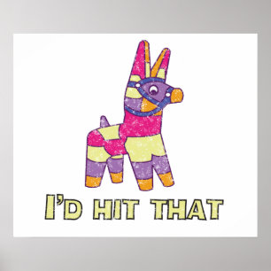 Poster Pinata, je frapperais cela