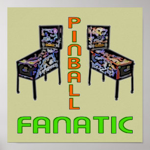 Poster Pinball Fanatic