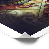 Poster pinbalmachine (Hoek)