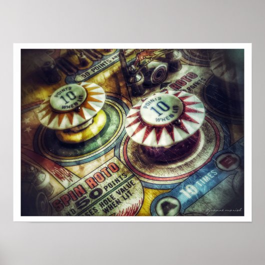 Poster pinbalmachine (Voorkant)
