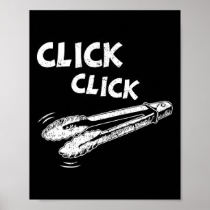Poster Pince à Cliquer A Cliquer Barbecue Byrbecue Byrbec