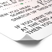 Poster Pince à linge Jeu de Baby Shower Citrons Rose (Coin)