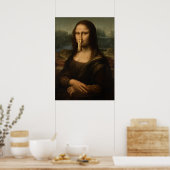 Poster Pince à linge Mona Lisa (Cuisine)