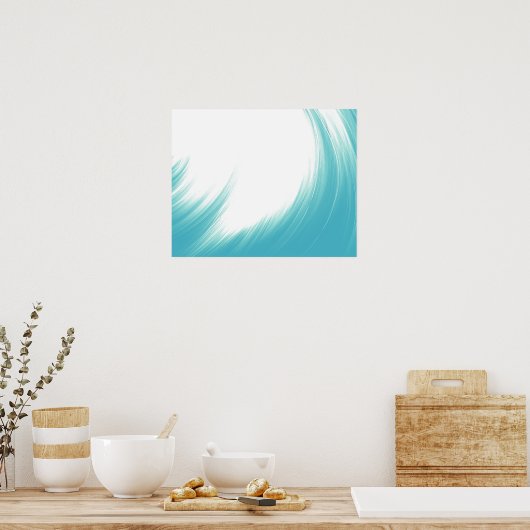 Poster pinceau Abstrait minimum | (Cuisine)