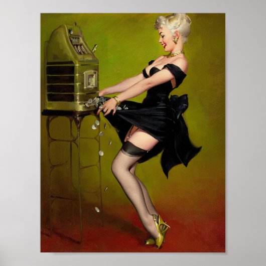 Poster Pinceau d'art féminin Jackpot (Devant)