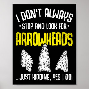 Poster Pinceau de chasse à la pointe Arrowhead Collecte d