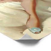 Poster Pinceau de modèle Darlene vers le haut (Coin)