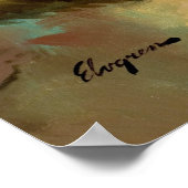 Poster Pinceau incliné vers le haut (Coin)