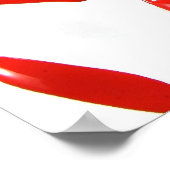 Poster Pinceau rouge (Coin)