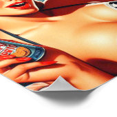 Poster Pinceaux été vintages (Coin)