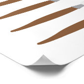 Poster Pinceaux Modernes avec Noms de Couleurs Éducatif (Coin)