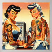 Poster Pinces Vintages tatouées (Devant)