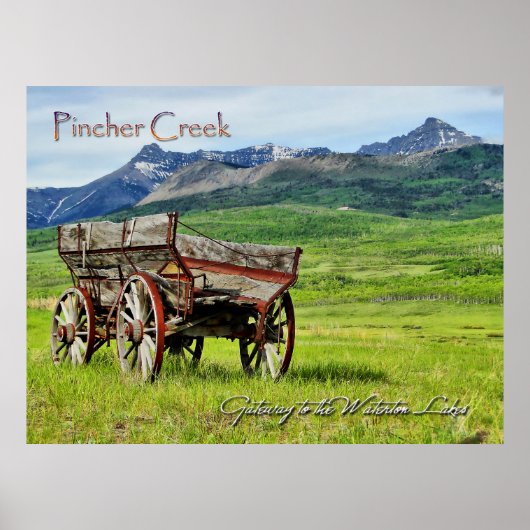 Poster Pincher Creek Alberta (Devant)