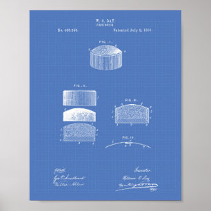 Poster Pincushion 1889 Brevet Plan directeur
