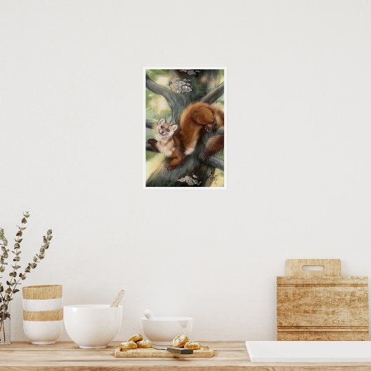 Poster Pine Marten (Cuisine)