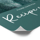 Poster Pine Tree Forest laissez votre carte de recette (Coin)