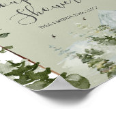 Poster Pine Tree Forest Mountain Couple Shower Welcome (Coin)