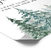 Poster Pine Trees lanterne Botanique Symbole (Coin)