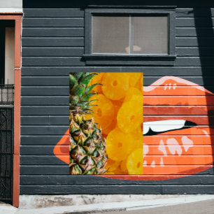 Poster Pineapple with Cut Pineapple Slices, Foodie, ZSSG