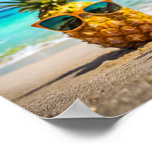 Poster Pineapples in stylish sunglasses (Coin)
