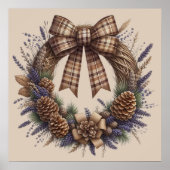 Poster Pinecone Wreath (Devant)