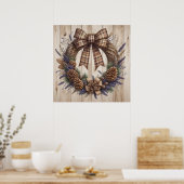 Poster Pinecone Wreath (Cuisine)