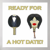 Poster Ping de date chaude (Devant)