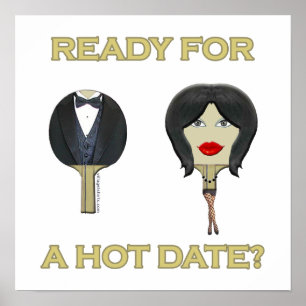 Poster Ping de date chaude