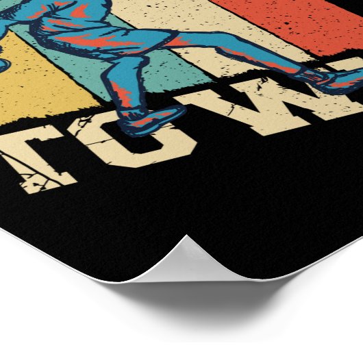 Poster Ping Pong Table Tennis Hook Sert À Gagner Retro (Coin)