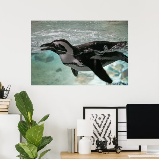 Poster Pingouin (Bureau à domicile)